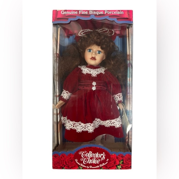 Girls Bisque Porcelain Collectors Choice Doll - Picture 1 of 4